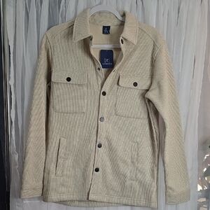#2 NWT George Men's Light Tan Knit Shirt Jacket